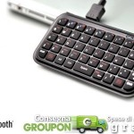 Mini tastiera Bluetooth 2.0 per iPhone in offerta su Groupon