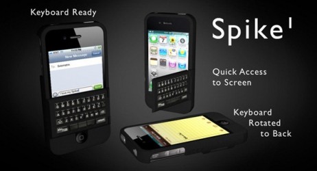Spike è un accessorio che combina una custodia ed una tastiera QWERTY per iPhone