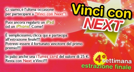 CONTEST Next Innovation e iPhoneItalia: vinci iTunes Cards, iPhone 4S e new iPad! – Puoi ancora vincere!