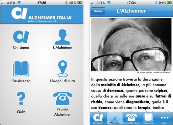 Alzheimer App: la prima applicazione iPhone dedicata a chi si prende cura dei malati di Alzheimer