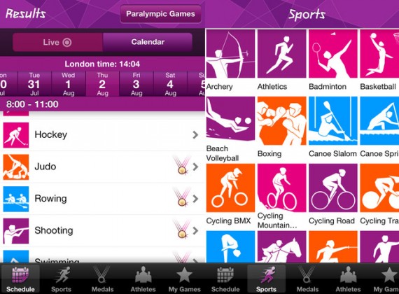 L’applicazione ufficiale delle Olimpiadi di Londra 2012 arriva sull’App Store
