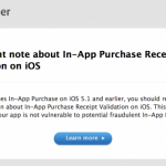 Apple fornisce una soluzione temporanea agli sviluppatori ed afferma che con iOS 6 verrà risolto l’expoit degli acquisti in-app fraudolenti