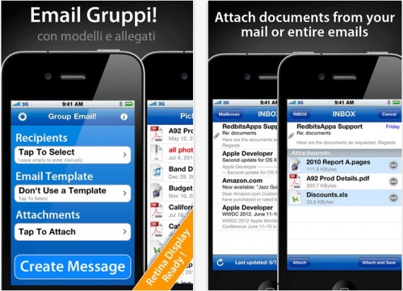 Email Gruppi 2.2 disponibile su App Store