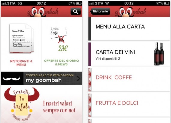 Goombah: trova, prenota e giudica i ristoranti italiani