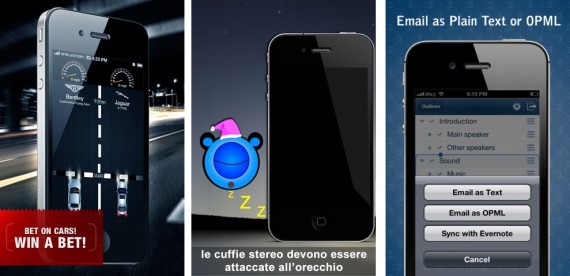 iPhoneItalia Quick Review: Who’s Faster Free, Cloud Outliner e Sleepy
