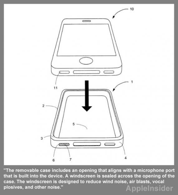 Apple brevetta un Bumper che riduce i rumori percepiti dal microfono dell’iPhone