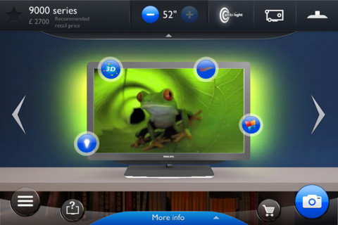 TP Vision Buying Guide, l’app che permette di visualizzare un TV Philips nella propria casa prima di averlo acquistato.