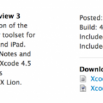 Apple rilascia Xcode 4.5 Developer Preview 3