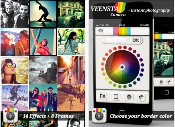 Veensta Camera, instant editing fotografico su iPhone