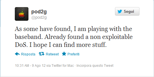 Pod2g sta cercando un exploit per la baseband dell’iPhone 4S