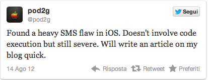 Pod2G: scoperta una vulnerabilità negli SMS su iOS [AGGIORNATO]