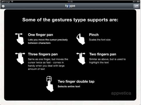 Tyype HD – Un editor di testo “tutto touch”