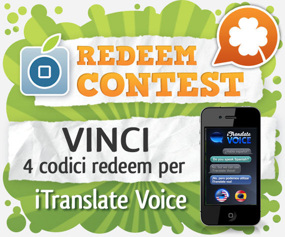 CONTEST: vinci 4 codici redeem per iTranslate Voice [VINCITORI]