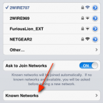 Ecco come visualizzare le “reti conosciute” nelle impostazioni del WiFi su iOS con NetworkKnowledge – Cydia