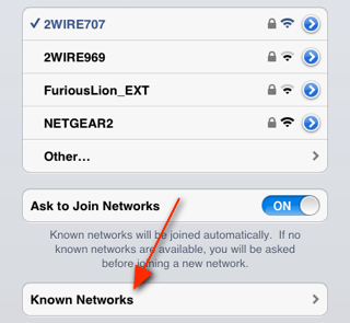 Ecco come visualizzare le “reti conosciute” nelle impostazioni del WiFi su iOS con NetworkKnowledge – Cydia