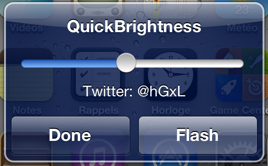 QuickBrightness, cambia rapidamente la luminosità tramite un nuovo pop-up – Cydia