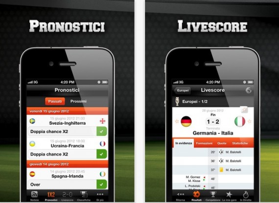 Scommesse Sportive: risultati calcio e pronostici gratis su iPhone