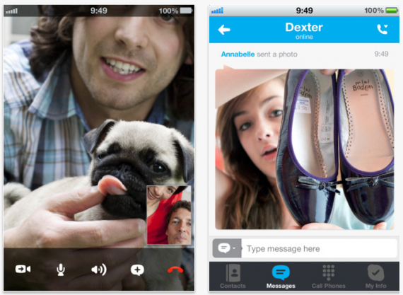 Skype per iPhone si aggiorna con il supporto all’invio e alla ricezione di immagini