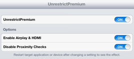 UnrestrictPremium, attiva l’AirPlay HDMI nelle applicazioni non supportate – Cydia