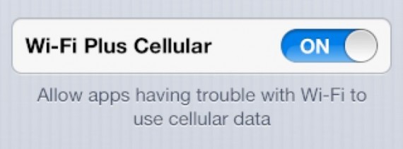 iOS 6 consente agli utenti di usare connessioni “Wi-Fi Plus Cellular”