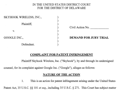 Google dovrà rispondere dell’accusa di plagio nel sistema di localizzazione delle mappe