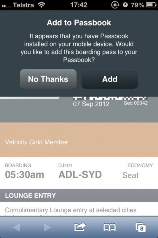 Diverse compagnie aeree stanno provando la funzione Passbook in vista del lancio di iOS 6