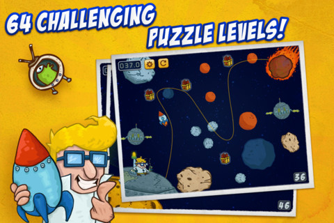 Boom The Rock: puzzle game nello spazio con grafica in stile fumetto