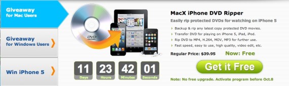 Parte una nuova promozione Digiarty MacXDVD: iPhone DVD Ripper per Mac e Video Converter Pro per Windows, ora gratis