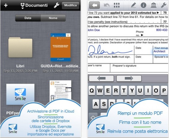 PDFpen: modificare files PDF direttamente da iPhone