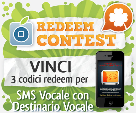 Vinci 3 codici redeem per SMS Vocale con Destinario Vocale [VINCITORI]