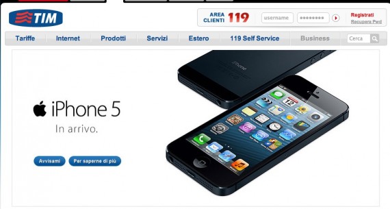 Anche Vodafone e Tim lanciano le pagine ufficiali dedicate all’iPhone 5