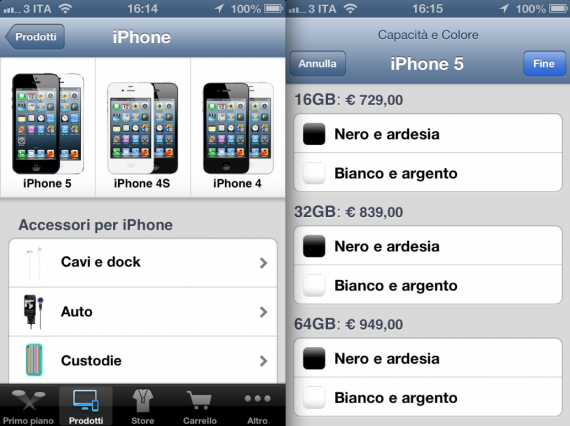Apple pubblica i prezzi ufficiali dell’iPhone 5: si parte da 729 € per il modello da 16 GB! [AGGIORNATO]
