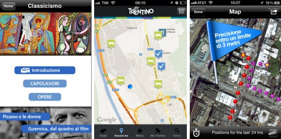 iPhoneItalia Quick Review: Picasso, Visit Trentino Tourist Guide e iTrack per iPhones