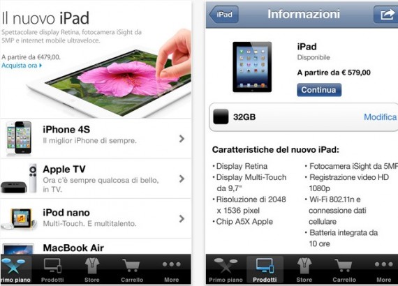 L’applicazione ufficiale Apple Store si aggiorna con la compatibilità ad iOS 6