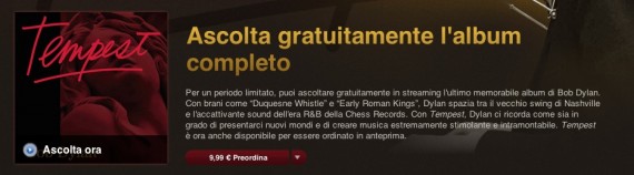 Ascolta in anteprima gratuita il nuovo album di Bob Dylan