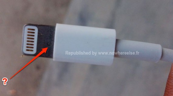 Un’incisione misteriosa sul presunto cavo del nuovo connettore dock dell’iPhone 5?