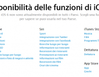 iOS 6: ecco la lista completa delle funzionalità che saranno disponibili in Italia