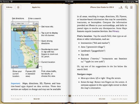 Apple pubblica l’ebook “iPhone User Guide for iOS 6”