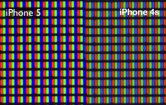 Il display retina dell’iPhone 5 messo a confronto con il display dell’iPhone 4S