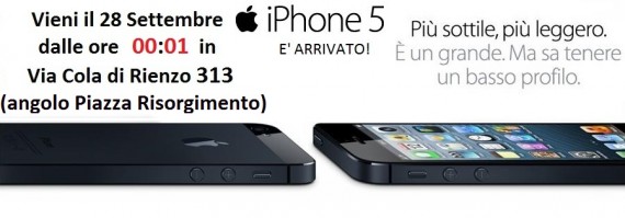 Roma: TIM annuncia la notte bianca in occasione del lancio dell’iPhone 5!