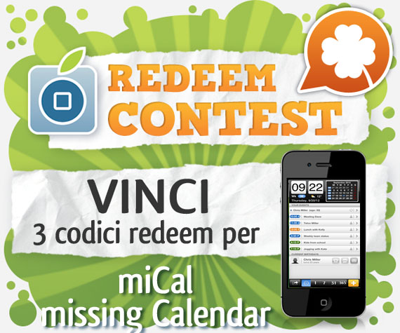 Vinci 3 codici redeem per miCal – missing Calendar [VINCITORI]