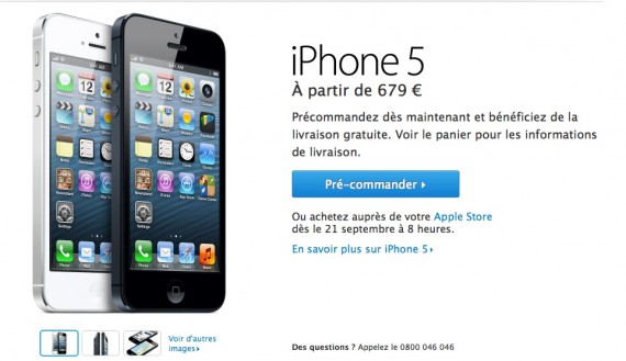 iPhone 5: iniziano i pre-ordini in Francia, Gran Bretagna, USA e negli paesi del primo lotto – Il sito AT&T down per troppo traffico!