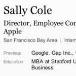 Apple assume Sally Cole per la gestione delle comunicazioni tra i dipendenti