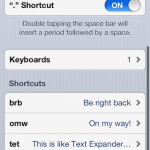 iOS 6 sincronizza automaticamente le abbreviazioni della tastiera su iCloud