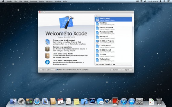 Apple aggiorna Xcode sul Mac App Store alla versione 4.5