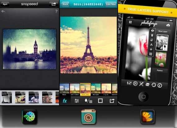 Snapseed, Vintique e PhotoForge2 si aggiornano per iPhone 5!
