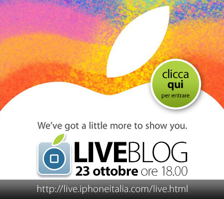 Segui l’evento Apple del 23 ottobre su SpinBlog – LIVE CONCLUSO