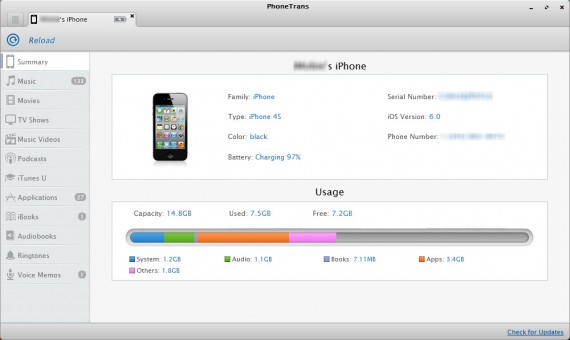 PhoneTrans, l’alternativa ad iTunes per la gestione dei contenuti degli iDevice si aggiorna con interessanti novità