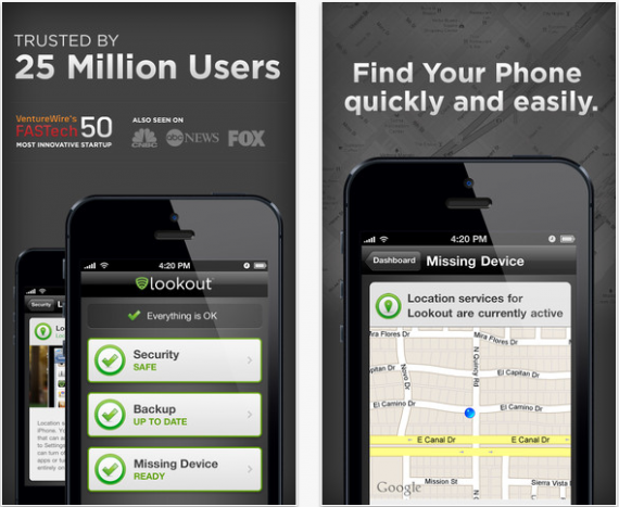 Lookout: alternativa gratuita a Find My iPhone disponibile su tutti (o quasi) gli iDevices