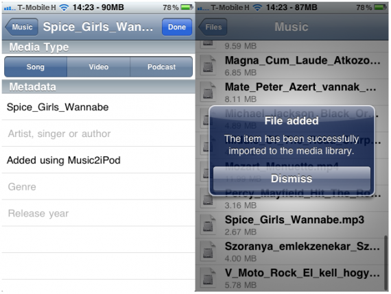 Music2iPod, importa brani, video e podcast nella libreria multimediale di iOS – Cydia